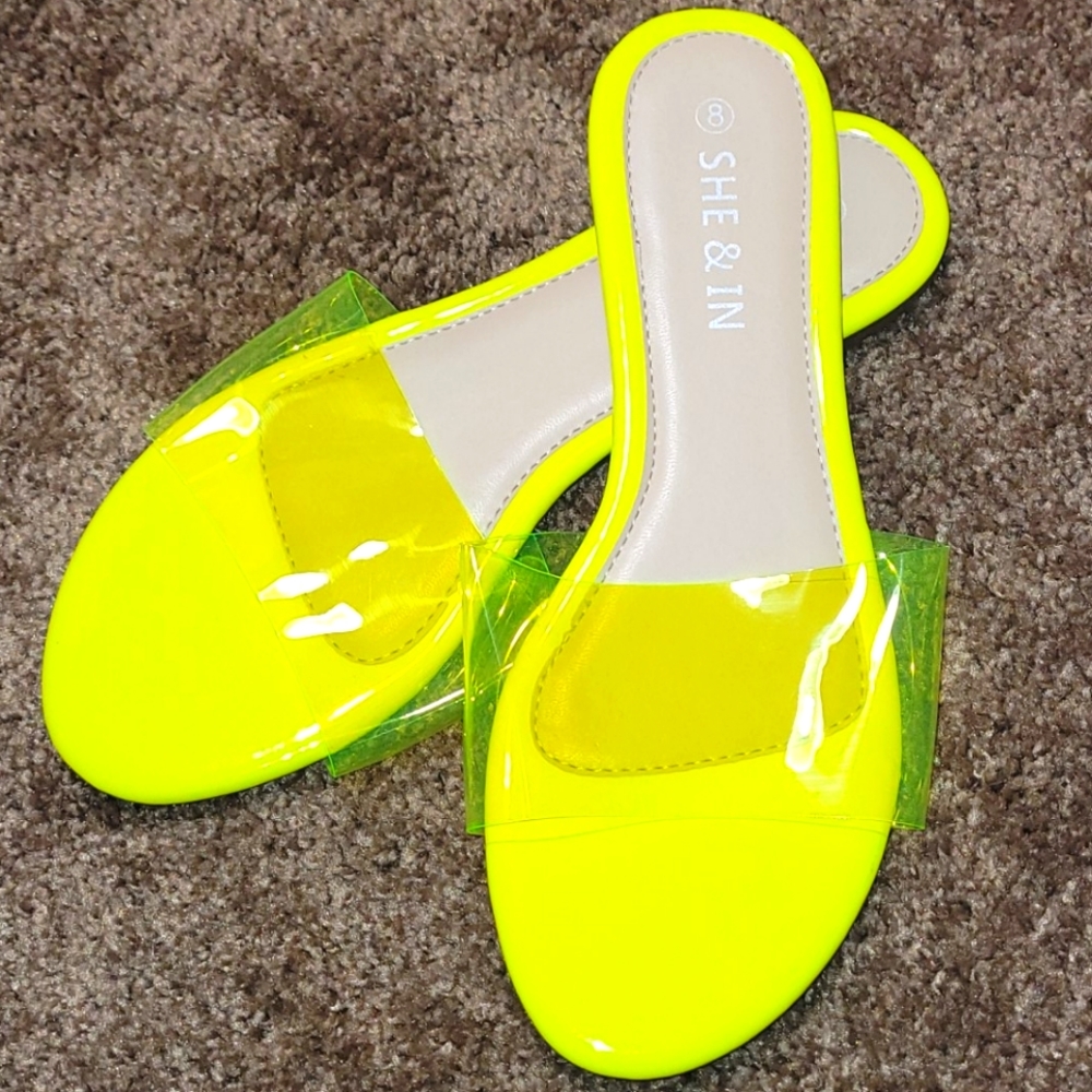 Neon Yellow Slides